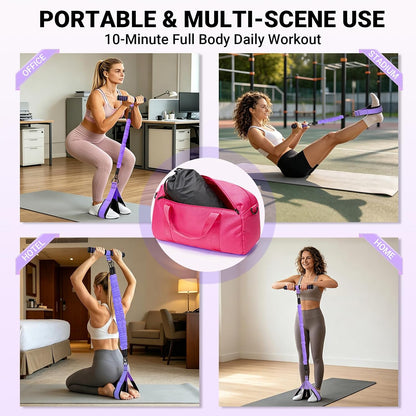 Pedal Resistance Bands with Handles, Adjustable Resistance Bands, Max 90Lbs